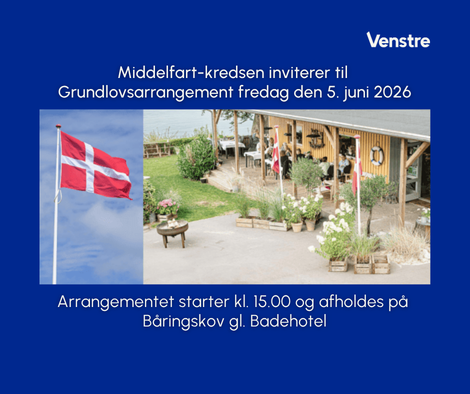 Grundlovsdag 2026 Venstre, Middelfart Kredsen